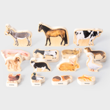 Tickit Wooden Domestic Animal Blocks (15)