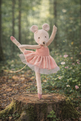 Moulin Roty Pink Ballerina Mouse
