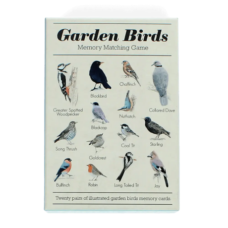 Garden Bird Cards Memory Game