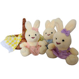 Wilberry Bunnies Picnic Soft Toy Basket