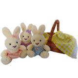 Wilberry Bunnies Picnic Soft Toy Basket