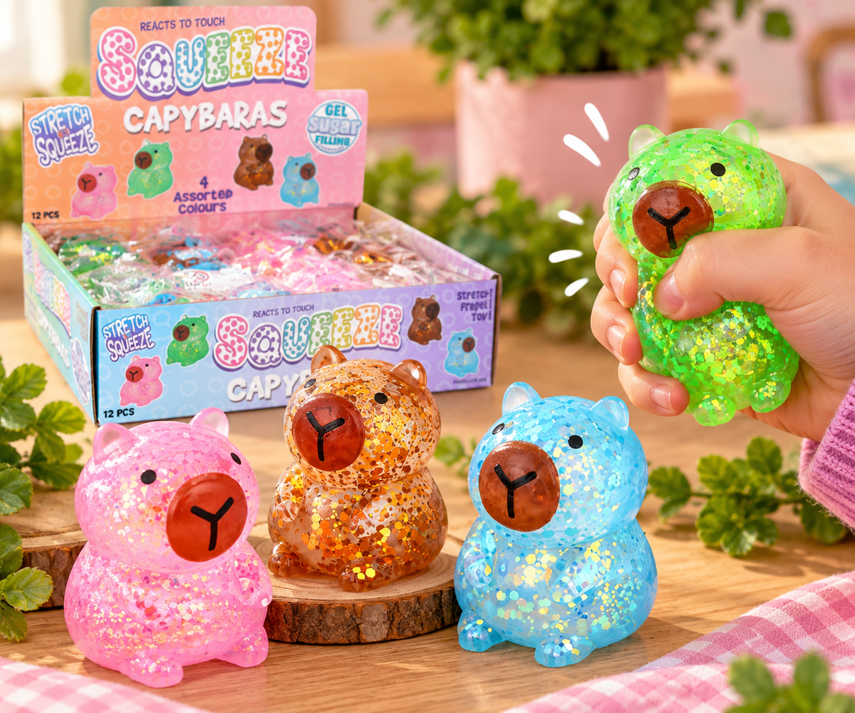 Capybara Squeeze Toy with Sugar/Maltose Filling (8.5cm)