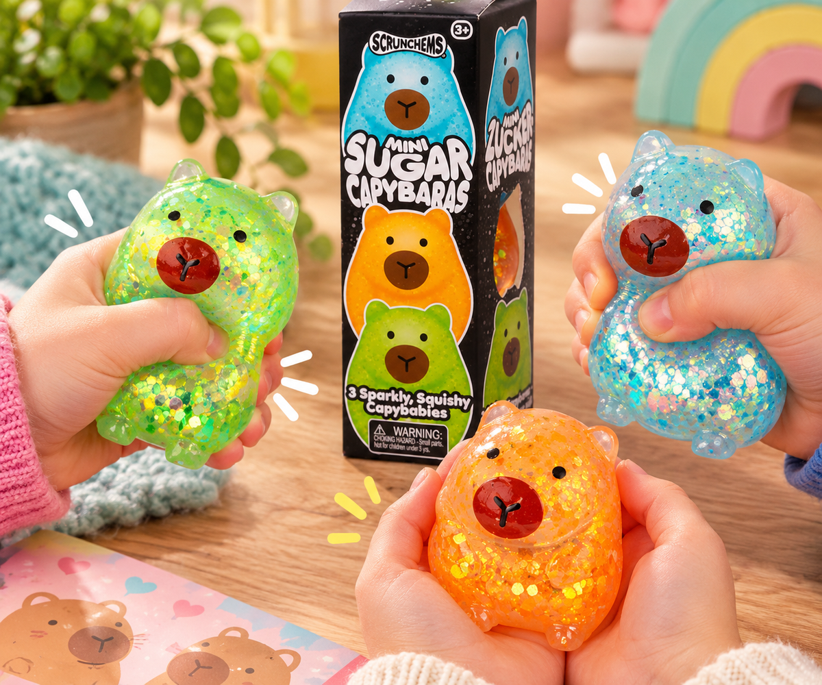 Scrunchems Sensory Mini Sugar Capybaras - 3 Pack
