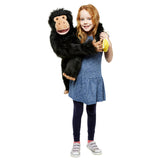 Puppet Company Large Chimp with Banana Hand Puppet Life Style