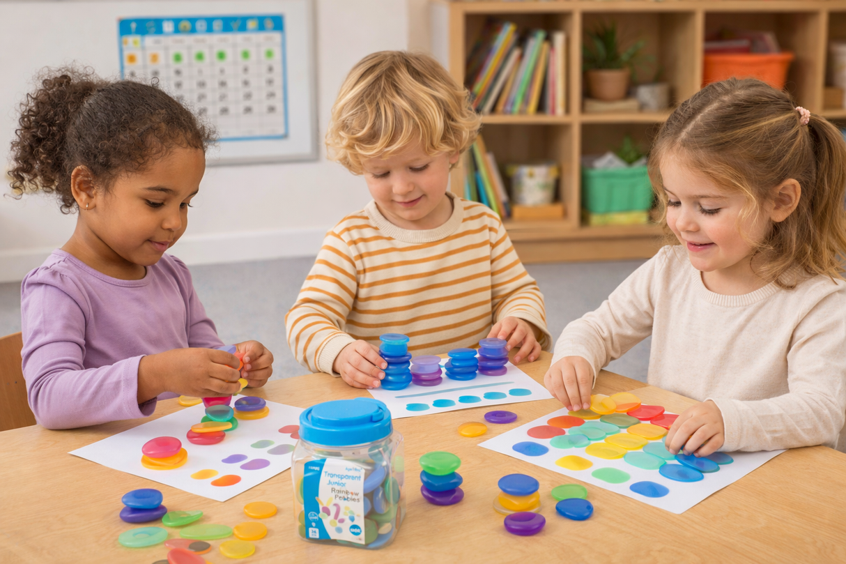 Edx Translucent Junior Rainbow Pebbles x 36