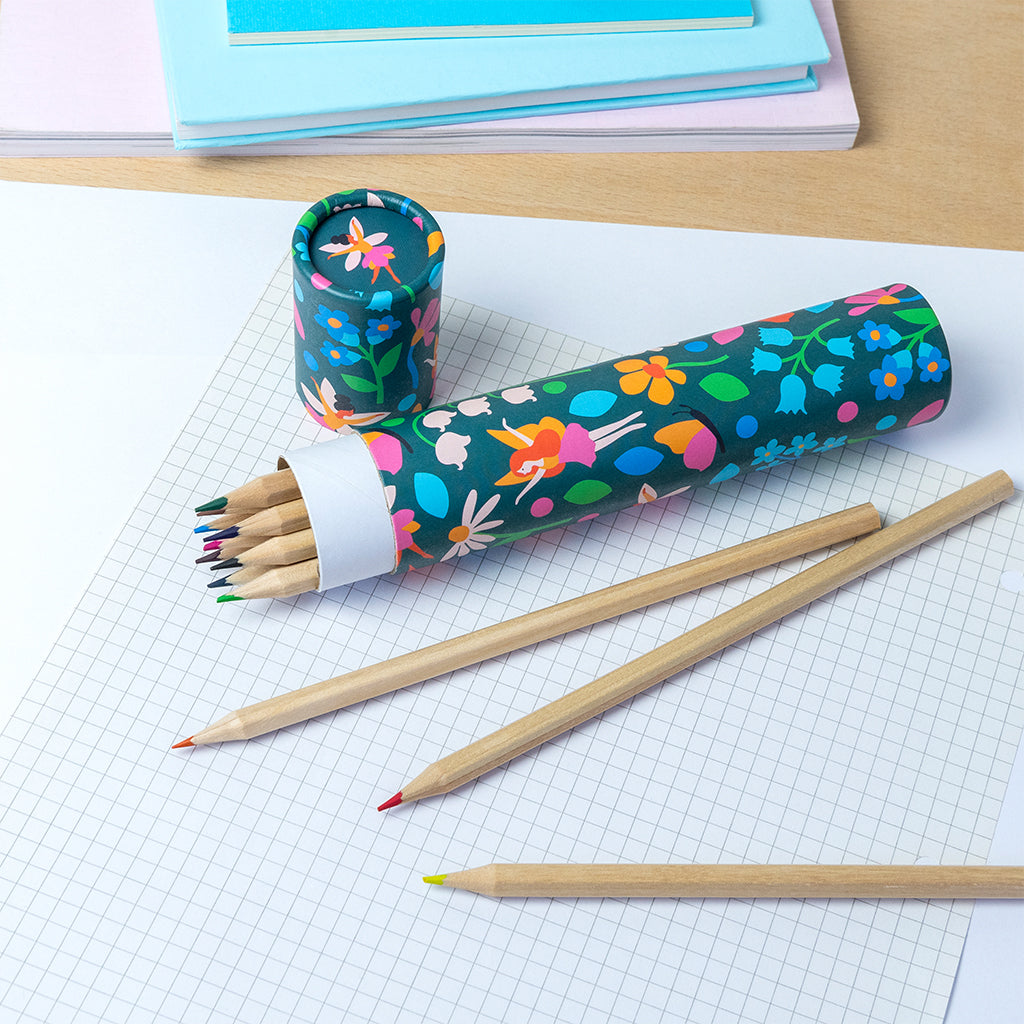 Fairies in the Garden Tube of Crayons