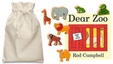 Dear Zoo Story Sack with Lanka Kade Wooden Animals