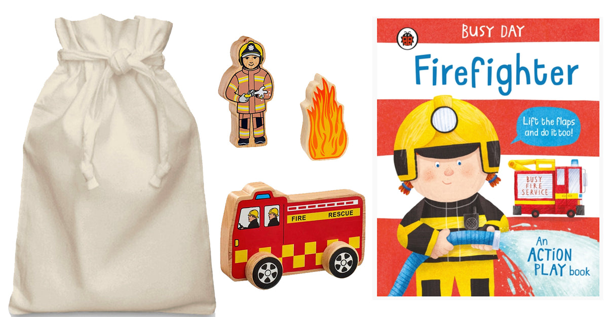 Fire Fighter Story Sack with Lanka Kade