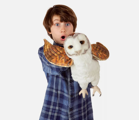 Folkmanis Large Barn Owl Hand Puppet (Pre-Order Yours Now) - Little Whispers