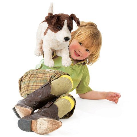 Folkmanis Large Jack Russell Terrier Hand Puppet (Pre-Order Yours Now) - Little Whispers