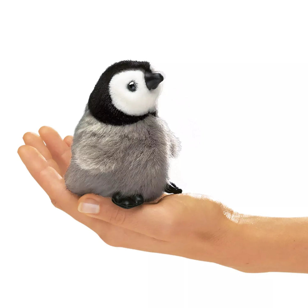 Folkmanis Mini Baby Emperor Penguin Finger Puppet (Pre-Order Yours Now) - Little Whispers