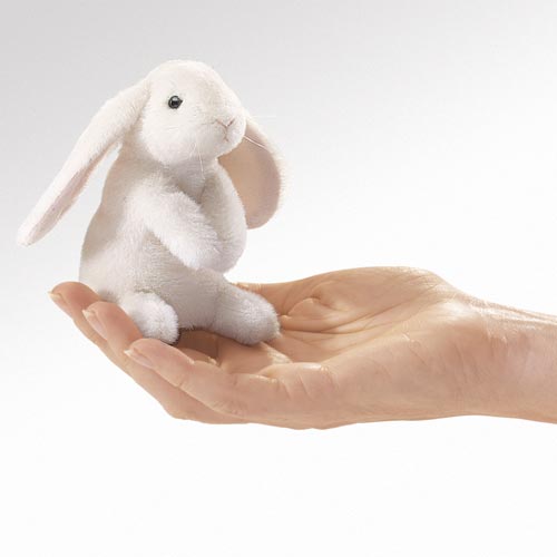 Folkmanis Mini Lop Eared Rabbit Finger Puppet (Coming Soon) - Little Whispers
