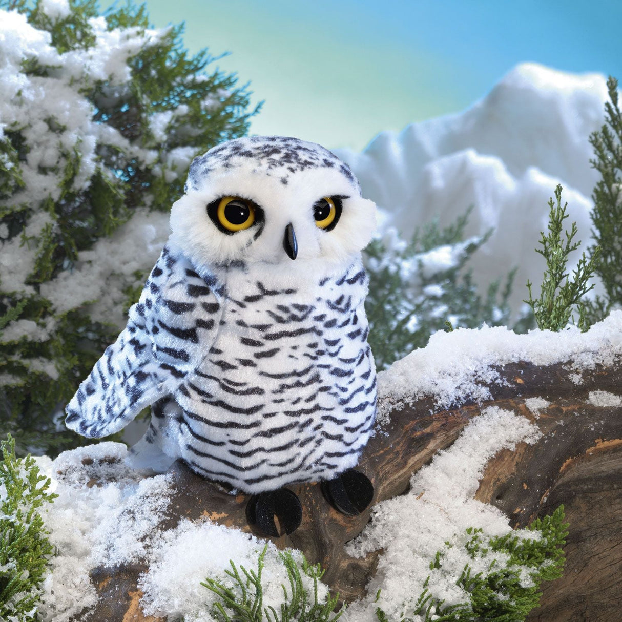 Folkmanis Small Snowy Owl Hand Puppet  - Little Whispers