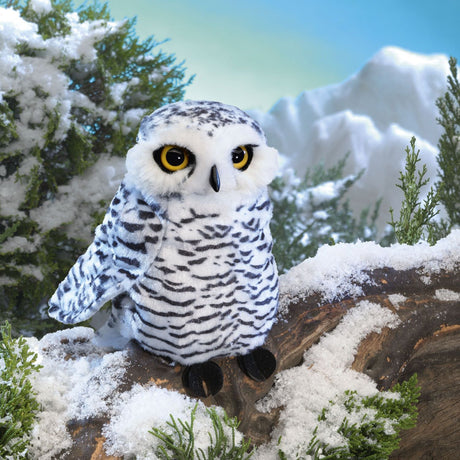 Folkmanis Small Snowy Owl Hand Puppet  - Little Whispers