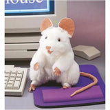 Folkmanis White Mouse Finger Puppet (Pre - Order - in Approx Middle August) - Little Whispers