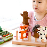Tara's Treasures Gingerbread Man Story, Finger Puppet Set