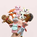 Tara's Treasures Gingerbread Man Story, Finger Puppet Set