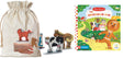 Gingerbread Man Board Book Story Sack with Wooden Characters