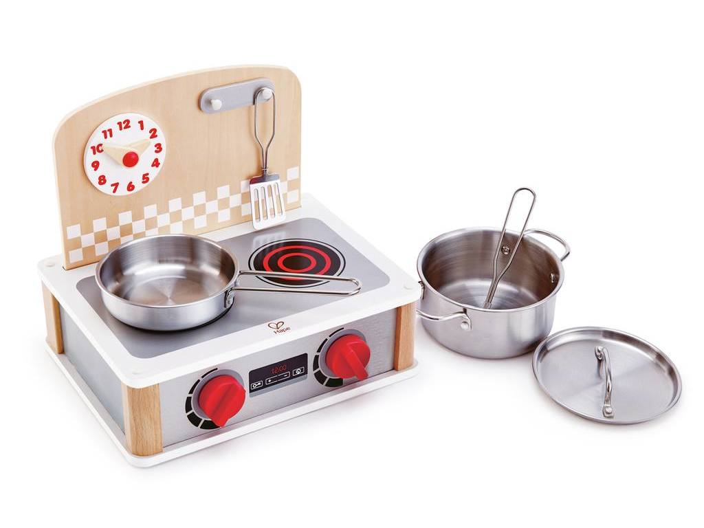 Hape 2 - in - 1 Kitchen & Grill Set E3151 (Direct Shipping UK Only) - Little Whispers