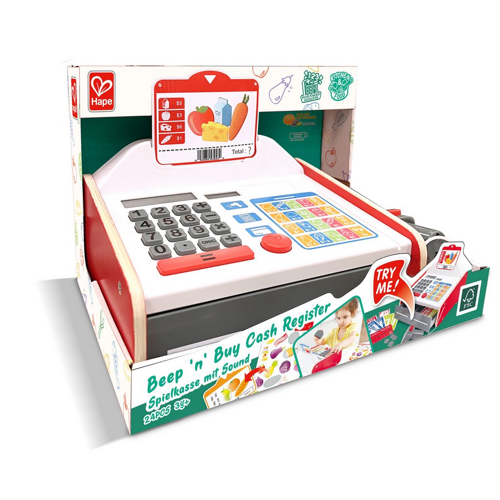 Hape Beep 'n' Buy Cash Register E3184 (Direct Shipping UK Only) - Little Whispers