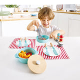 Hape Cook & Serve set E3208 (Direct Shipping UK Only) - Little Whispers