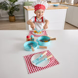 Hape Cook & Serve set E3208 (Direct Shipping UK Only) - Little Whispers