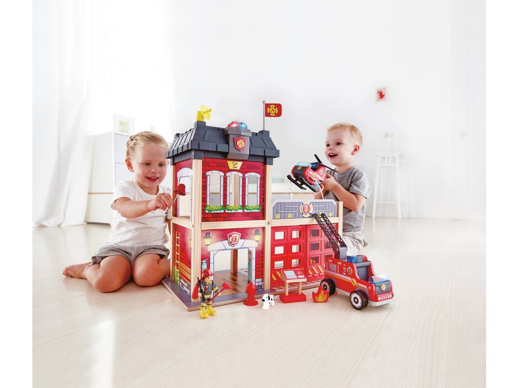 Hape Fire Station (Direct Shipping UK Only) - Little Whispers