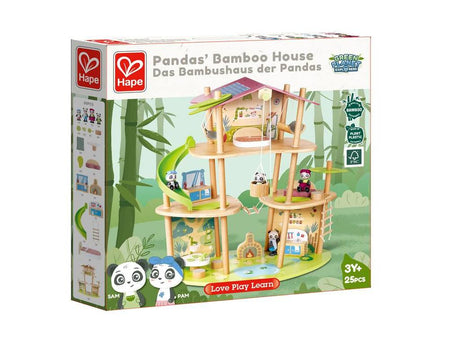 Hape Pandas’ Bamboo House (Direct Shipping) - Little Whispers