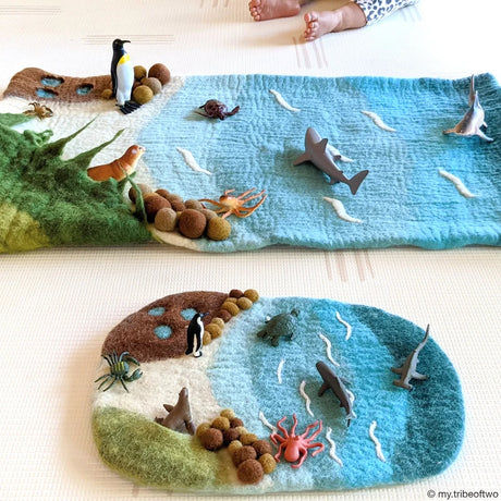 Tara's Treasures Large Sea and Rockpool Play Mat Playscape