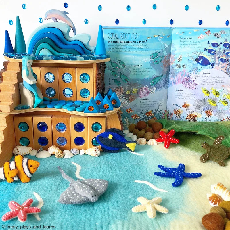 Tara's Treasures Large Sea and Rockpool Play Mat Playscape