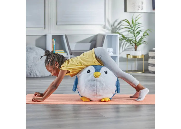Yoga Ball Buddy with BubblePlush Penguin