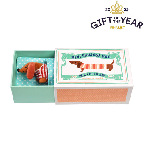 Mini Sausage Dog in a little gift box - Little Whispers