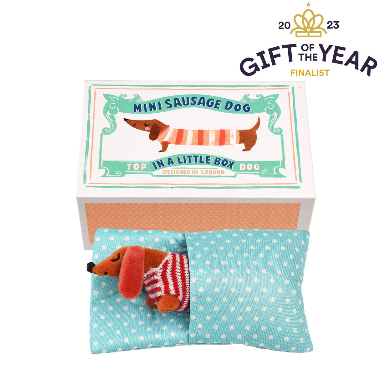 Mini Sausage Dog in a little gift box - Little Whispers