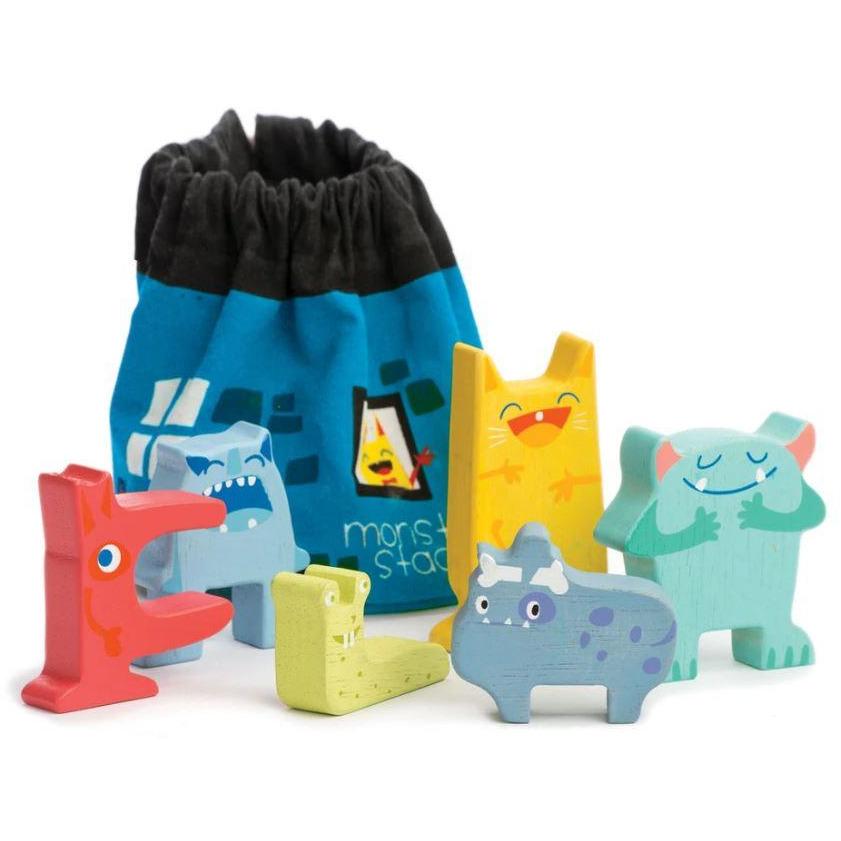 Monster Stacker and Cloth Book Activity Story Sack - Little Whispers