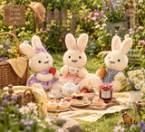 Wilberry Bunnies Picnic Soft Toy Basket