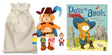 Puss in Books Story Sack with Hand Puppet