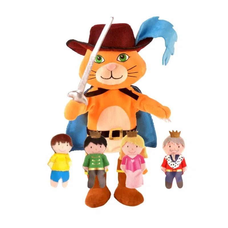 Puss In Boots Hand Puppet and Finger Puppets