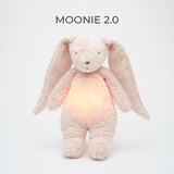 Moonie 2.0 Rose Organic Humming Bunny with Lamp