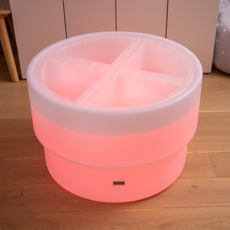 Discovery Glow Water Table + Clear Quadrant Trays (Direct Shipping)