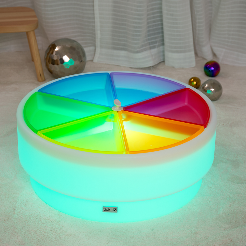 Discovery Glow Low Table + Colour Discovery Trays (Direct Shipping)