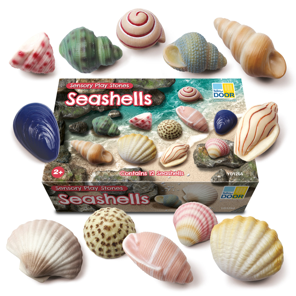 Yellow Door SeaShells Sensory Play Stones