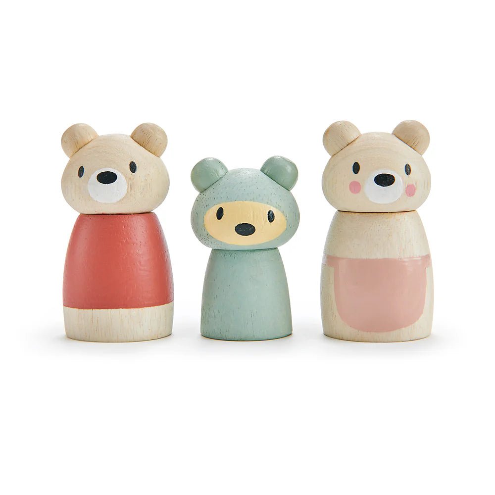 Tenderleaf Brave As A Bear Soft Toy, Wooden Family & Book Bundle (Direct Shipping) - Little Whispers