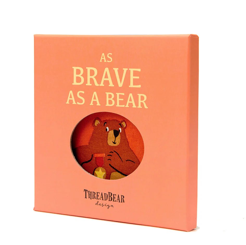 Tenderleaf Brave As A Bear Soft Toy, Wooden Family & Book Bundle (Direct Shipping) - Little Whispers