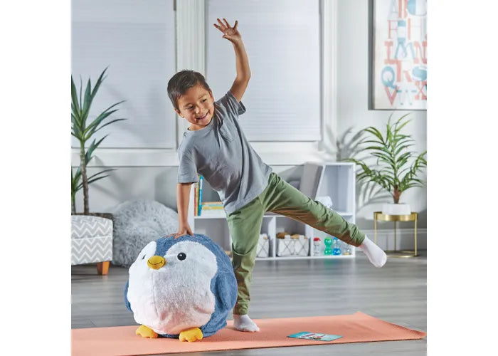 Yoga Ball Buddy with BubblePlush Penguin