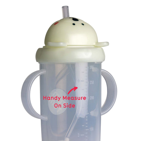 Tum Tum Tippy Up Cup Pete Polar Bear Glow in the Dark (Large 300ml) Pre - Order in approx 29 June - Little Whispers