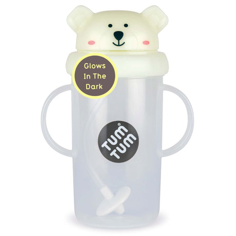 Tum Tum Tippy Up Cup Pete Polar Bear Glow in the Dark (Large 300ml) Pre - Order in approx 29 June - Little Whispers