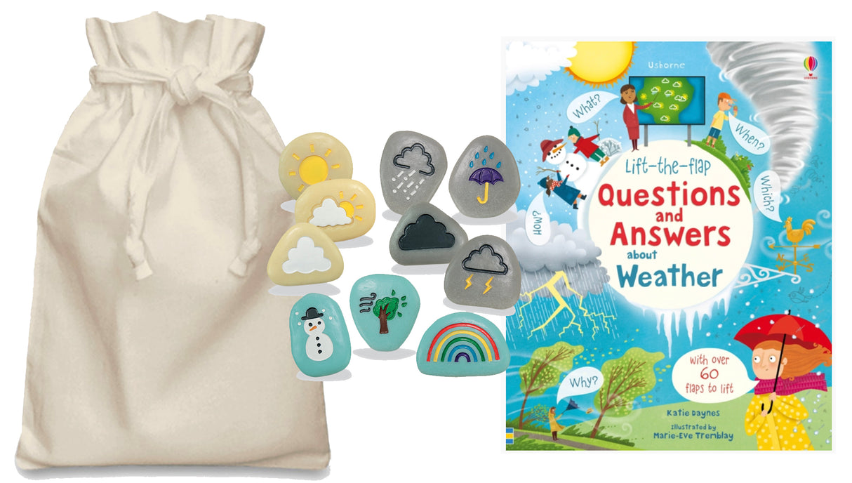 Questions and Answers about Weather Story Sack with Weather Stones