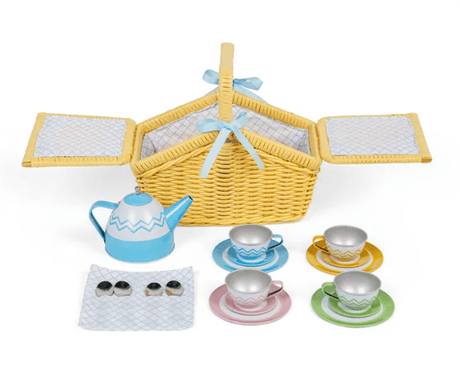Wicker Basket Picnic Tea Set - Little Whispers