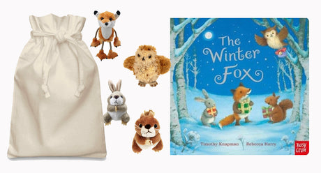 Winter Fox Story Sack with Puppet Company Finger Puppets
