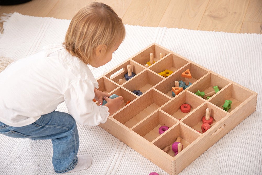 Wooden Treasures Super Set + Wooden Sorting Tray (14-Way) (Direct Shipping) - Little Whispers